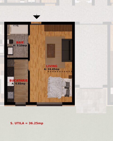 Dobroesti, Fundeni, 2 camere, TVA inclus